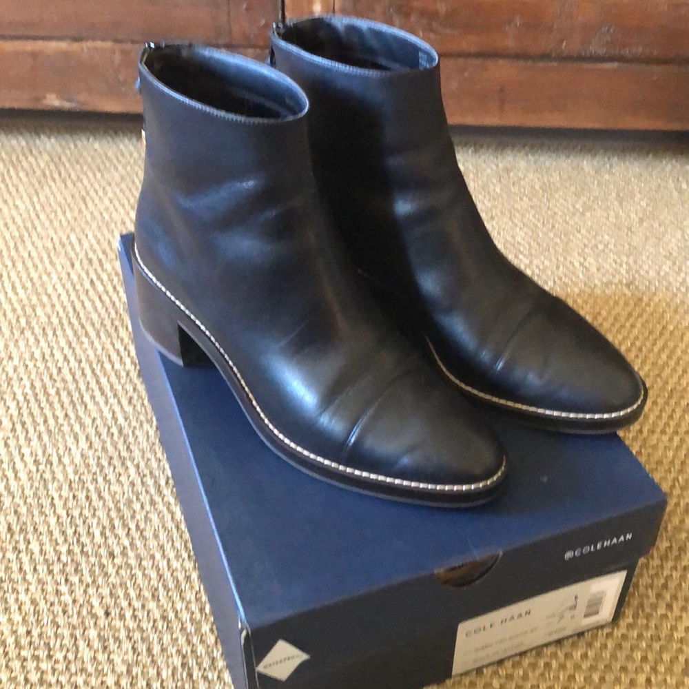 Cole Haan Black Waterproof Winnie Bootie size 7